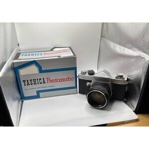 Vintage 1960s Yashica Pentamatic Film Camera 35mm Japan 1:1.8 f=5.5 with Box